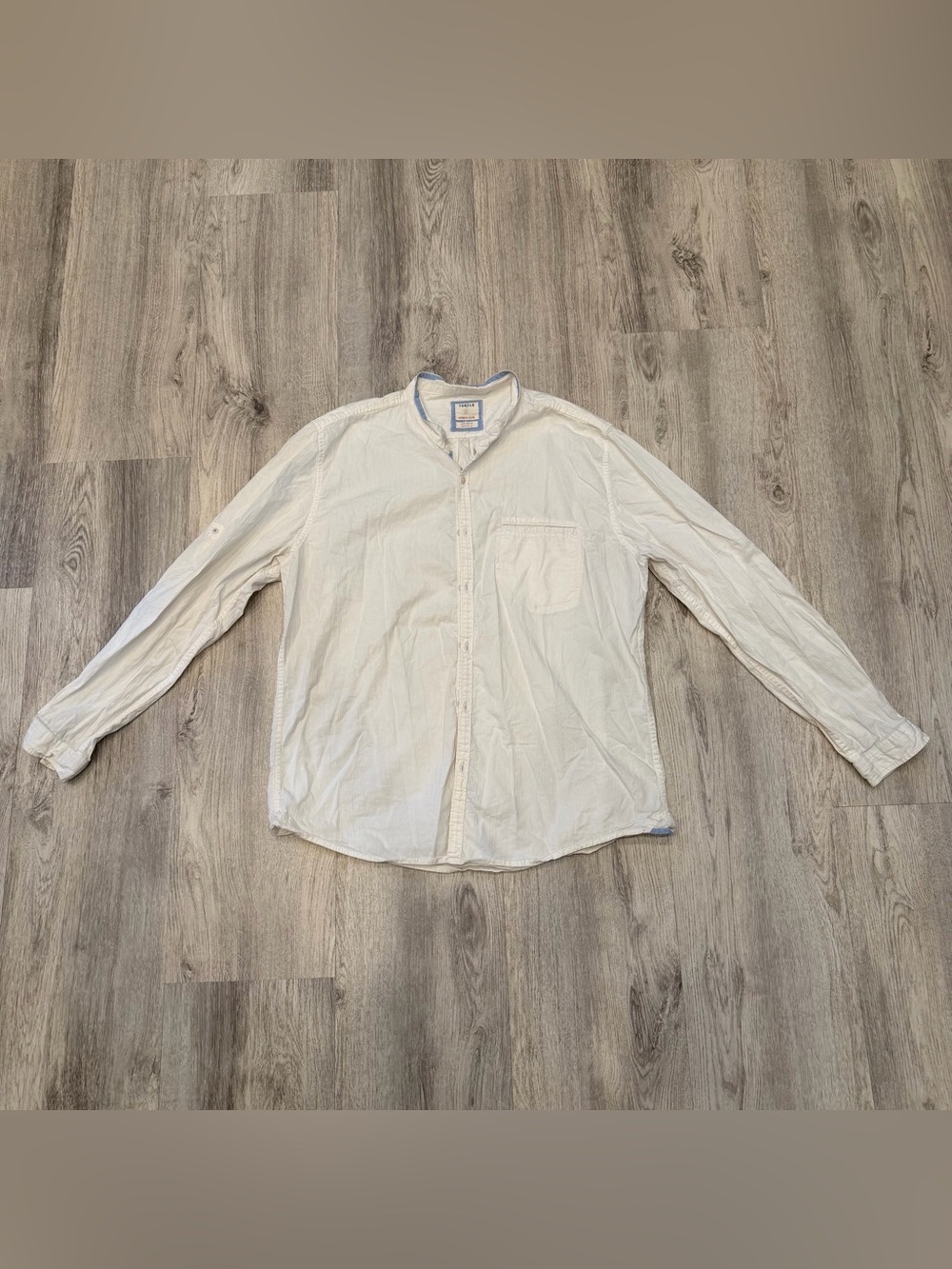 Turtle Sports Club White Cotton Button Up Shirt Men’s Slim Fit 44
